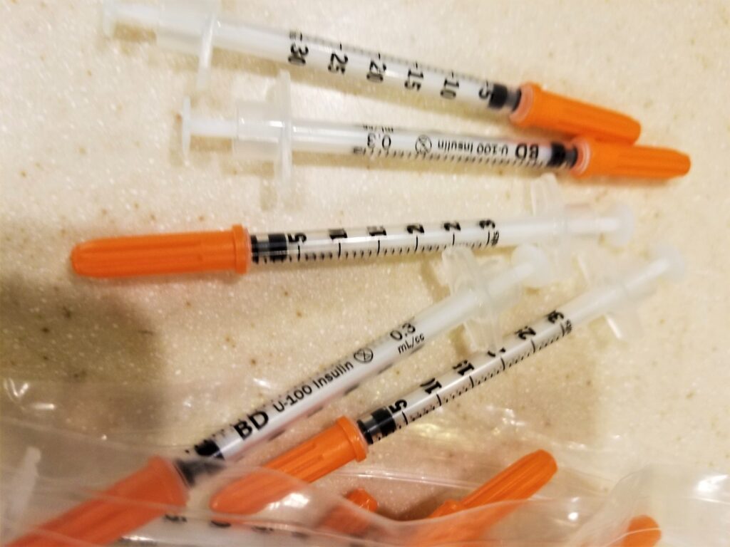 Syringes! Diabetic Insulin Syringes!